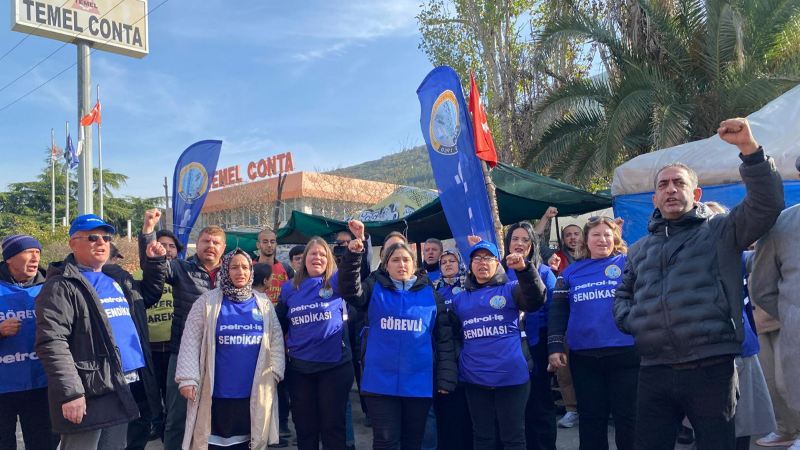 Temel Conta i�çilerinden grev k�r�c�l���na kar�� destek ça�r�s�